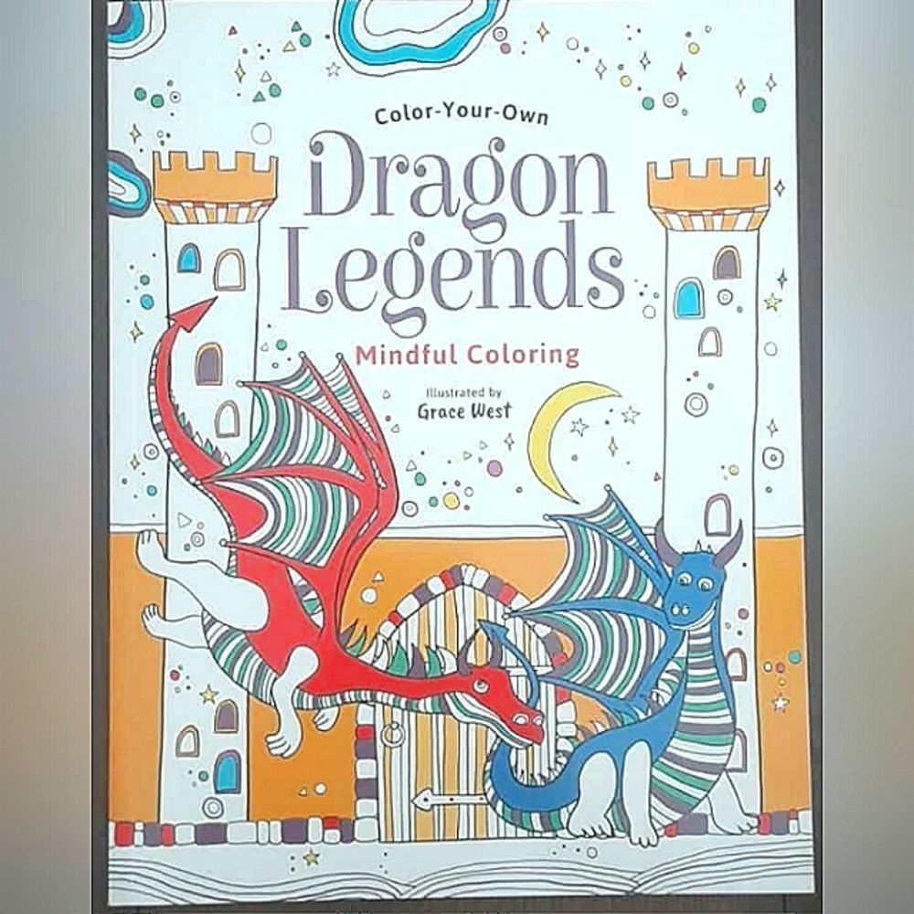 New "Dragon Legends" Advanced Coloring Book